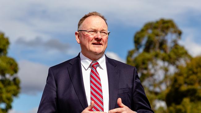 Environment and Climate Change Minister Roger Jaensch has released the draft emissions reduction and resilience plan for the state’s transport sector. Picture: Linda Higginson