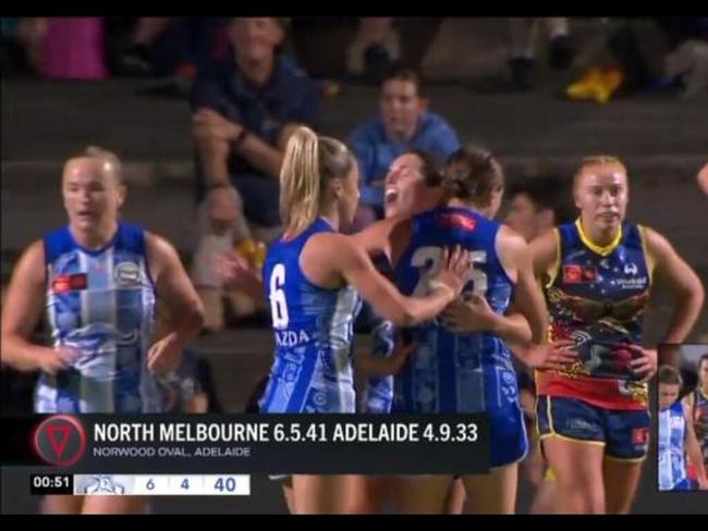 North remain undefeated in AFLW