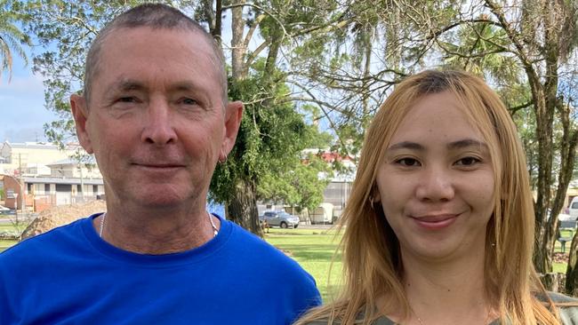 Steven and Emz Ross at Gympie's 2023 Australia Day Awards ceremony at Memorial Park on Thursday January 26, 2023.