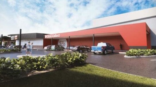 A concept image of the proposed new Coles click and collect area at Deception Bay Market Square Shopping Centre. IMAGE: PD ONLINE