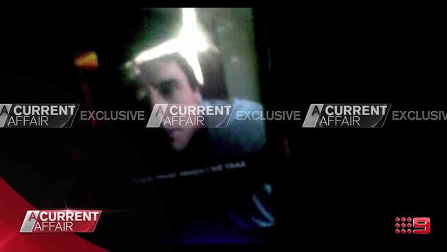 Jake Carlisle video aired on A Current Affair last month. Picture: Channel Nine