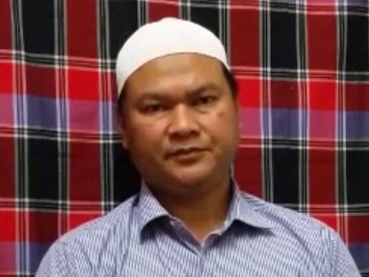 Stills taken from a video statement made by Sirul Azhar Umar which allegedly filmed whilst in detention in Australia.