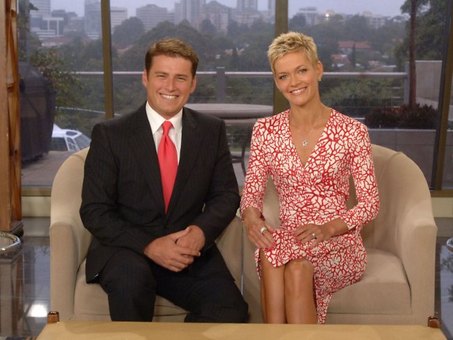 <p>Karl Stefanovic with one-time Today show co-host Jessica Rowe in 2006. Picture: Transfer</p>