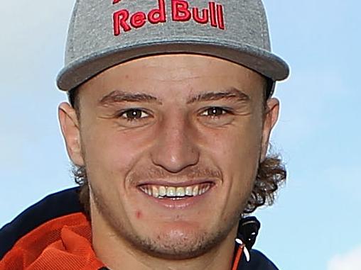 MELBOURNE, AUSTRALIA - OCTOBER 14: Australia's future star of MotoGP Jack Miller cooks an Aussie BBQ on the foreshore of St Kilda Sea Baths on October 14, 2014 in Melbourne, Australia. (Photo by Robert Prezioso/Getty Images for AGPC)