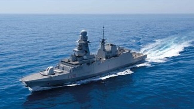 A Fincantieri-built frigate.