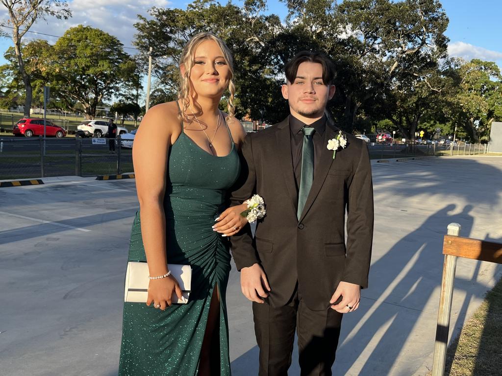 The students arrive at the Maryborough State High School formal.