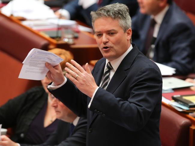 Tax scrapped today — promise! … Finance Minister Mathias Cormann.