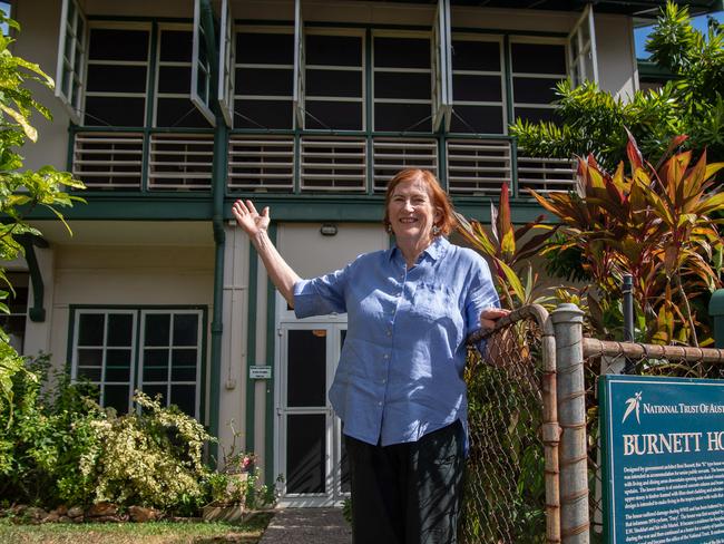 National Trust Darwin branch secretary Fay Gurr at Burnett House, the main attraction of the 2024 Heritage Festival. Picture: Pema Tamang Pakhrin