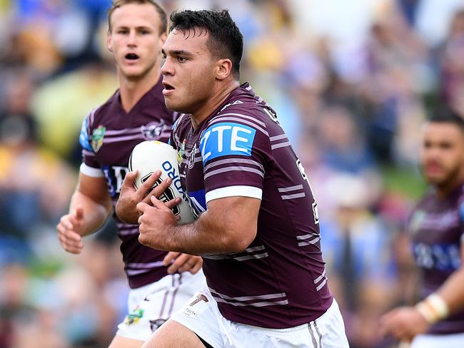 Lloyd Perrett is happier at the Sea Eagles but wants to lift his game. Pic: AAP