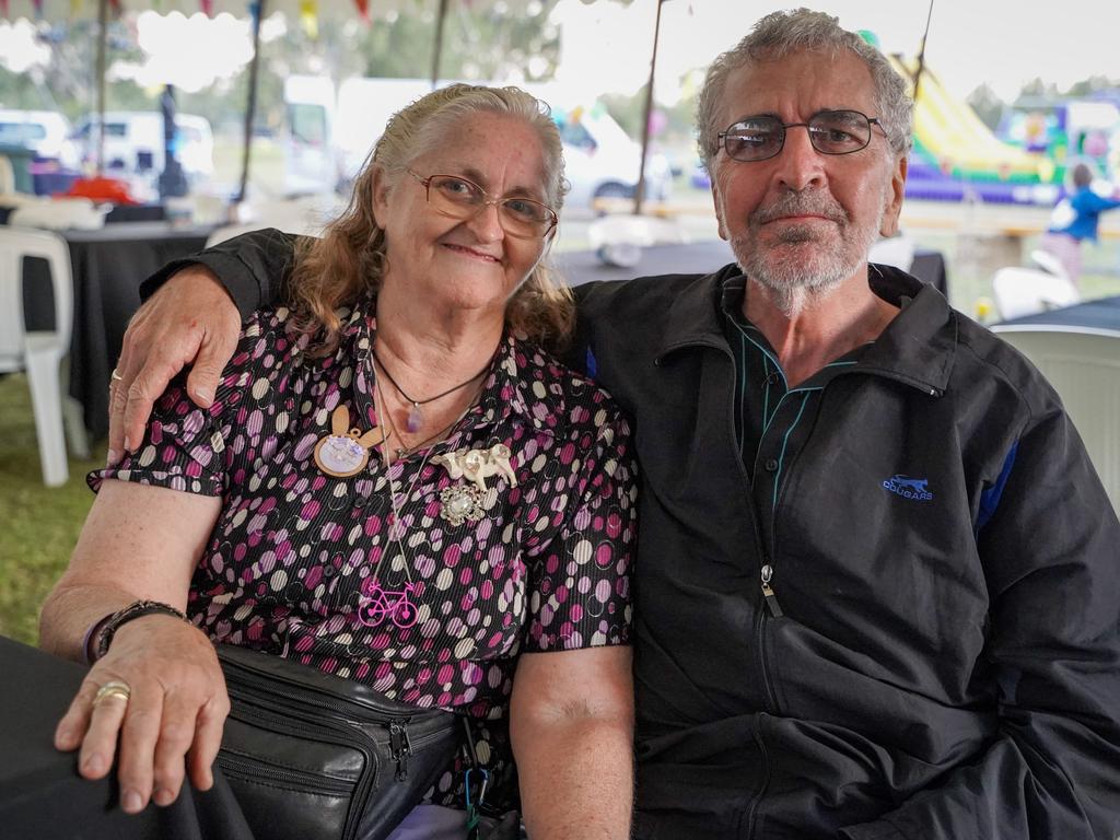 Rosalea Walters with husband Alan Walters, both of Home Hill, celebrating the 50th anniversary of Coppabella. Picture: Heidi Petith