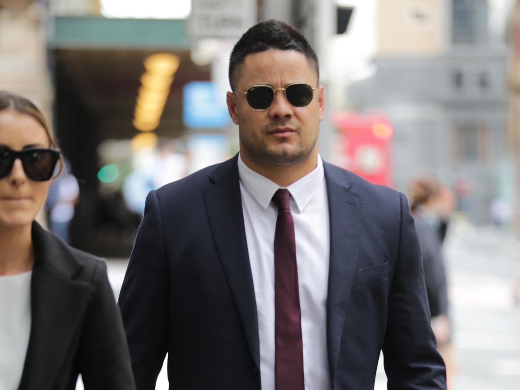 The former NRL superstar pleaded not guilty to sexual assault in his Australian rape case. Picture: NCA NewsWire/Christian Gilles