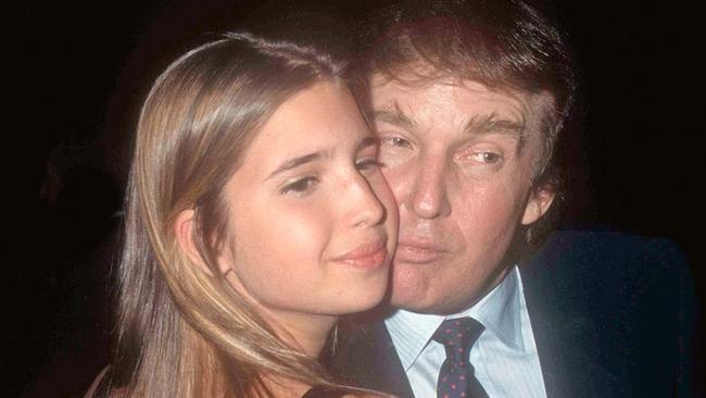 Donald and Ivanka Trump in 1996. Picture: Alamy