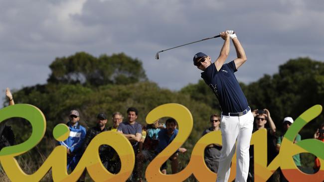 Great Britain’s Justin Rose managed a hole-in-one during the first round of the golf.