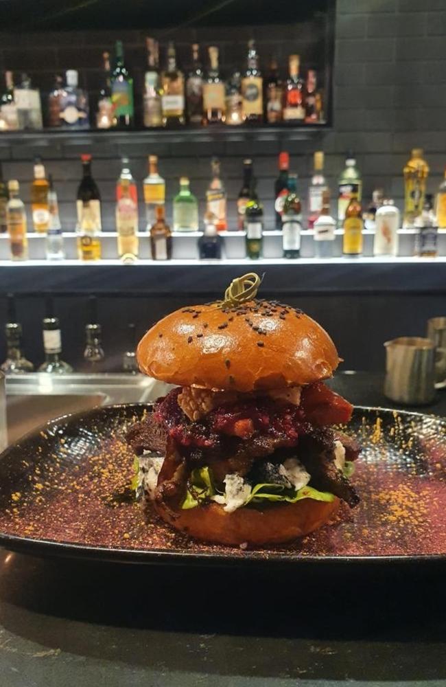 Peanut Butter Jelly cafe in Manly created the ‘Lamb Shank Redemption’ burger for the national burger comp. Picture: Supplied