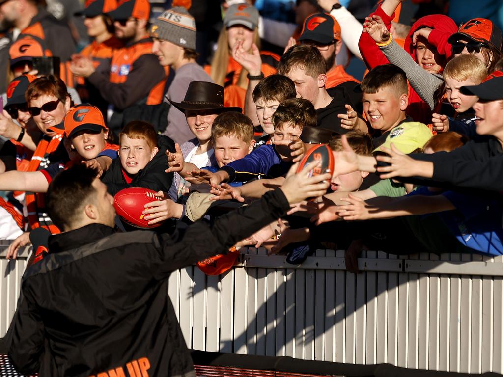 The Giants regularly draw big crowds in Canberra and have become the city’s adopted second team. Picture: Phil Hillyard