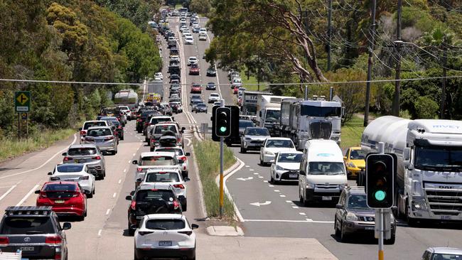 NSW roads are expected to be jammed these Christmas holidays. Picture: Damian Shaw