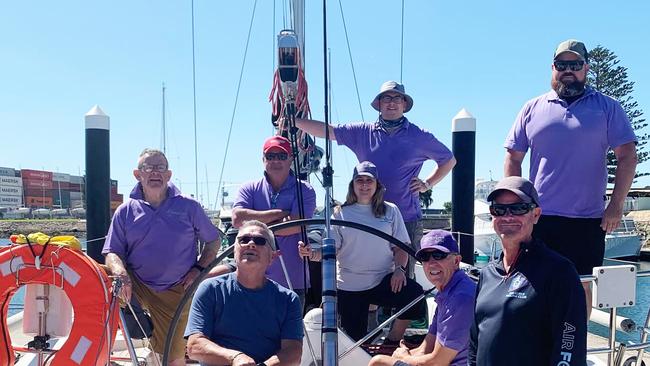 Peter Hutchison, Anthony Pennington (front), Reid Bosward (red cap), Melanie Bushby, Troy Mohler (standing at the back), Nick Smith (seated at the front), Paul Senior (standing front right), and Paul Greaves (standing back right). Picture: Supplied