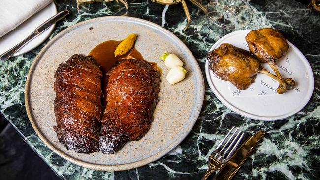 Simply superb: the honey roasted duck.