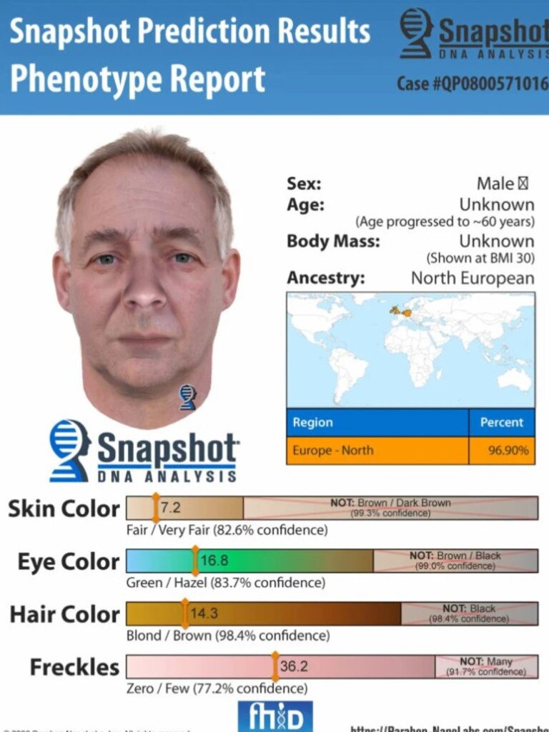 Police renew appeal to identify deceased man found at Nambour in 2008. The updated facial reconstruction of the man found at Poon Dam. Picture: Supplied