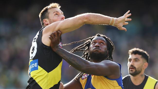 Nic Naitanui made his return against the Tigers. Picture: Michael Klein