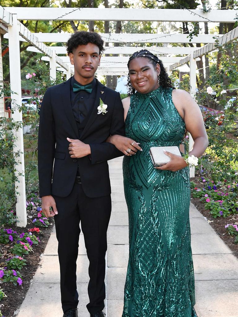 Rodney Mabo and Rashae King at Glennie School Formal. Picture: Patrick Woods.