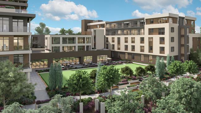 Ryman's Ringwood East village is set to feature open spaces and a bowling green. Picture: Supplied.