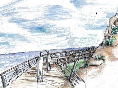 Artists impression of Terrigal Boardwalk