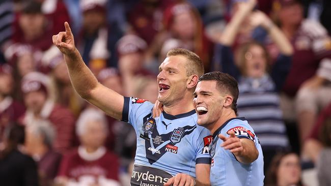 The Blues are favourites to win the series, with Trbojevic set to combine with Nathan Cleary on both sides of the field. Picture: Mark Kolbe/Getty Images