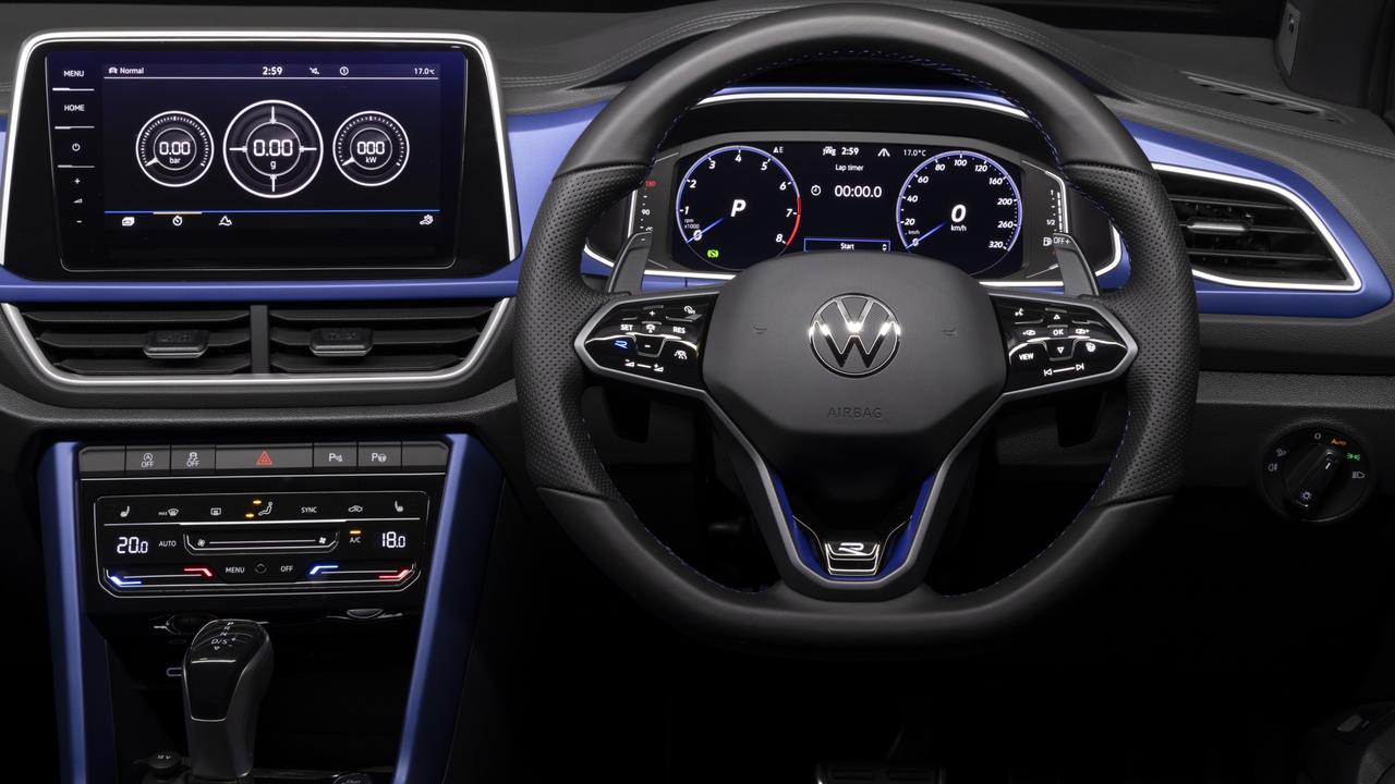 Customers can pay for a blue finish on the dashboard.