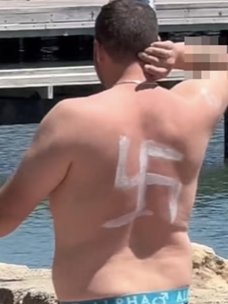 The swastika represents the Nazi terror regime that organised the slaughter of six million Jews in Europe in the 1930s and 1940s. Picture: Supplied