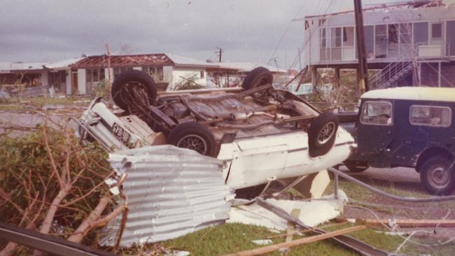 Destruction caused across Darwin, captured by Greg Novak in the days after Cyclone Tracy flattened the town at Christmas 1974.