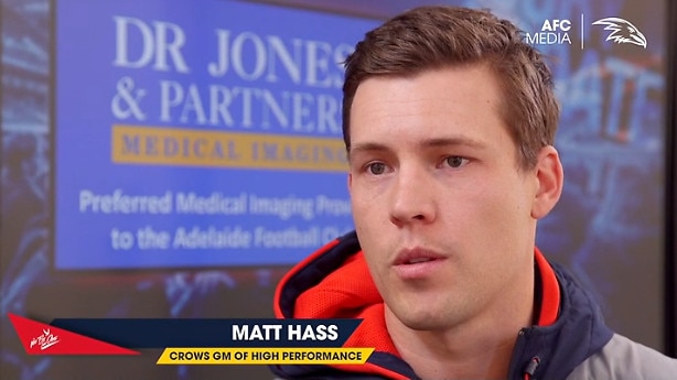 Adelaide Football Club general manager of high performance Matt Haas.