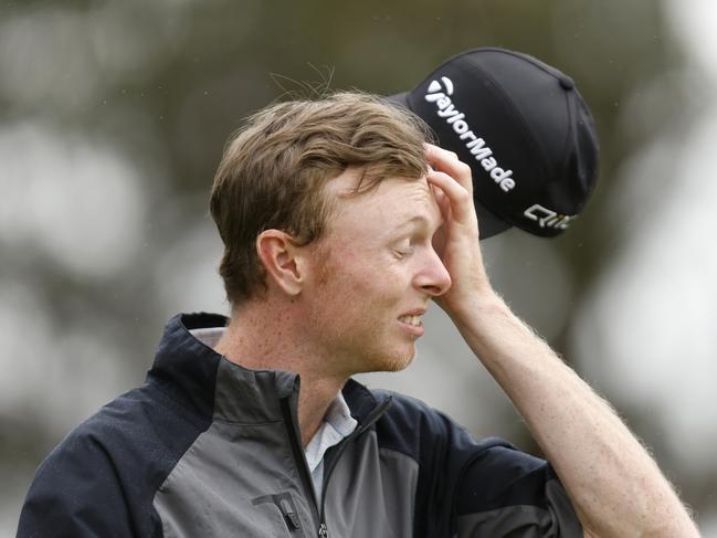 Ryggs Johnston reacts during day three of the Australian Open. Picture: Getty Images