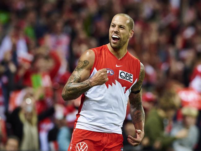 A flag would be a fitting send off for Lance Franklin. Picture: AFL Photos/Getty Images