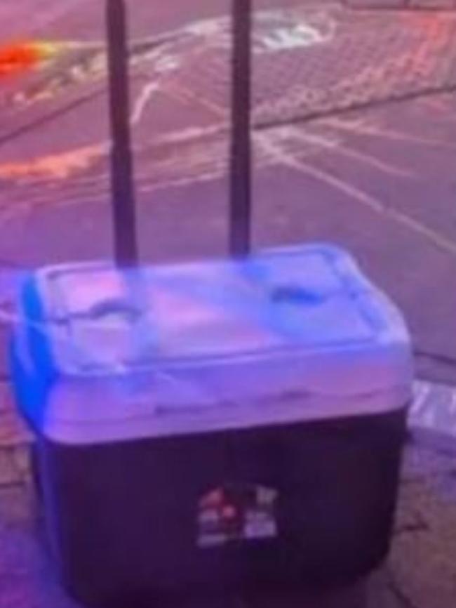 Police located two ice chests in the area. Picture: X