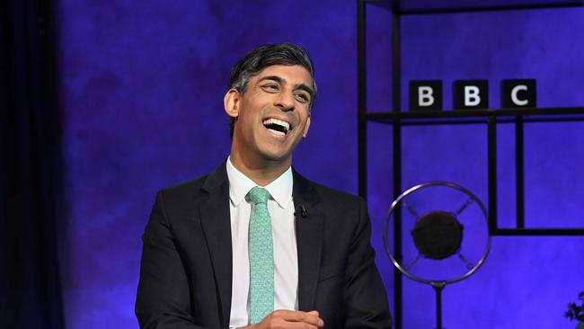 British Prime Minister Rishi Sunak during his BBC interview on Monday. Picture: Getty Images