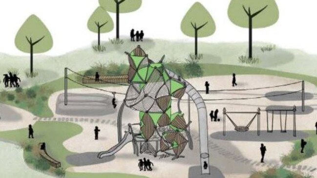 An artist illustration of the $1.4m playground coming to Narooma.