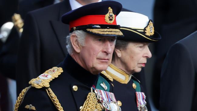 Princess Anne, right, will act as a trusted sounding board for her brother King Charles III. Picture: Getty Images