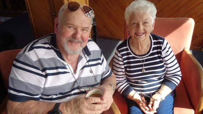 Bob Virgo and Valma McLachlan found they had much in common during a day trip bus outing to South West Rocks.