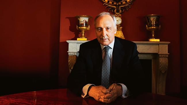 Paul Keating at home in Potts Point, Sydney.