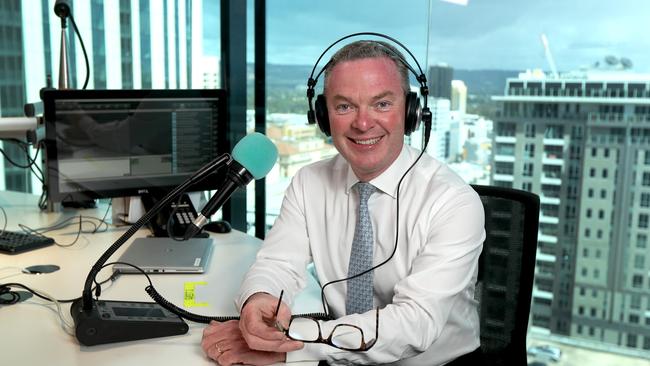 08/11/2019 Retired politician Christopher Pyne has started recording a podcast called Pyne Time. Picture: Kelly Barnes