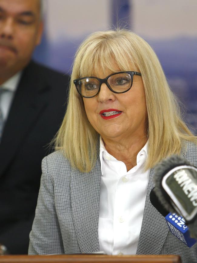 Gold Coast Mayor Tom Tate delivers the 2020-21 budget. Pictured with deputy mayor Donna Gates. Picture: Tertius Pickard