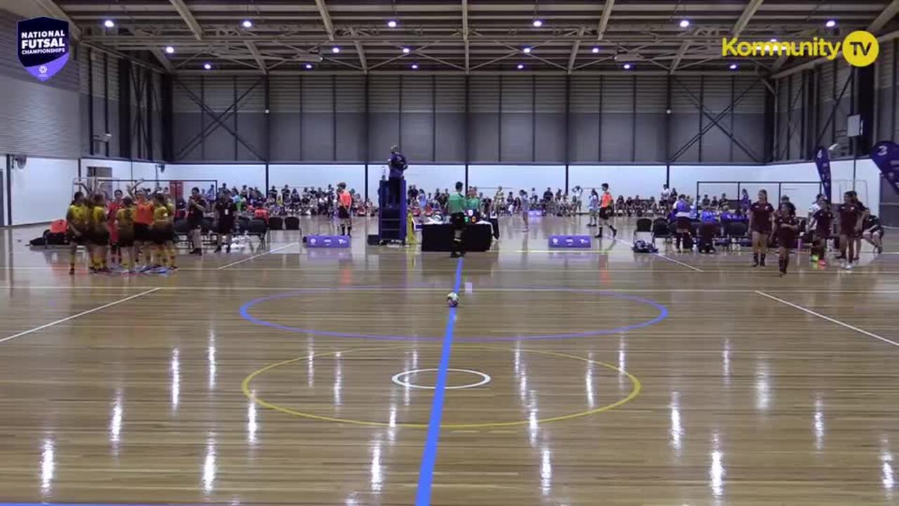 Replay: Football West v Football Queensland Maroon (U13 Girls SF)—2025 National Futsal Championships Day 4