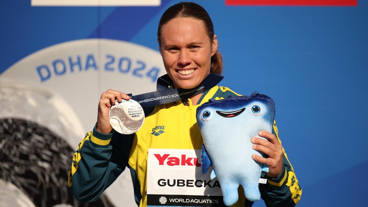 Silver medallist Chelsea Gubecka. Picture: Adam Pretty/Getty Images