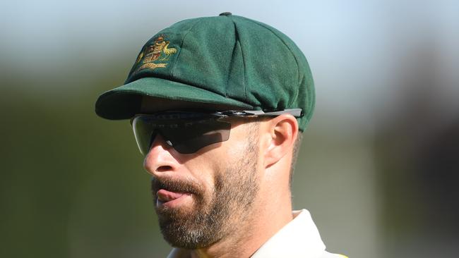 Matthew Wade was asked to ‘cool it’ by the umpires in the fifth Test. Picture: Alex Davidson/Getty Images