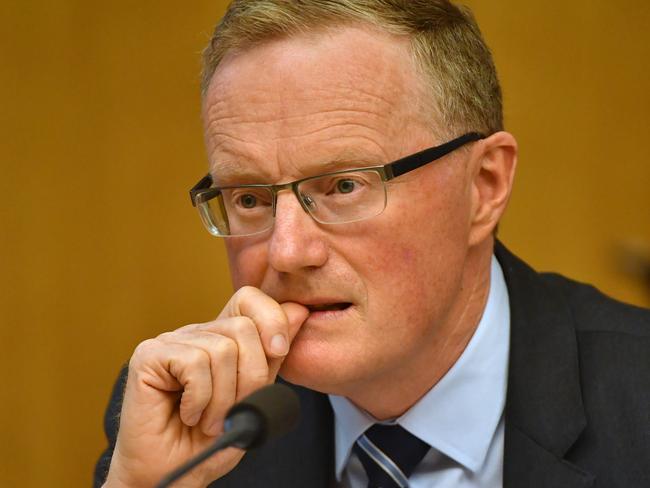 Reserve Bank of Australia Governor Philip Lowe appears before The House of Representatives Standing Committee on Economics at Parliament House in Canberra, Friday, February 7, 2020. (AAP Image/Mick Tsikas) NO ARCHIVING