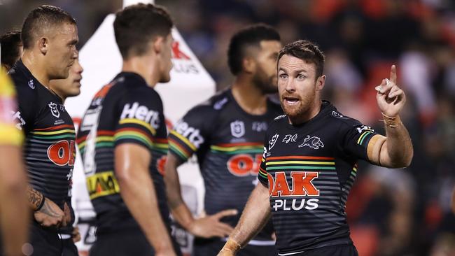 Penrith’s youngsters have learned a lot from the veteran playmaker. Photo: Mark Kolbe/Getty Images