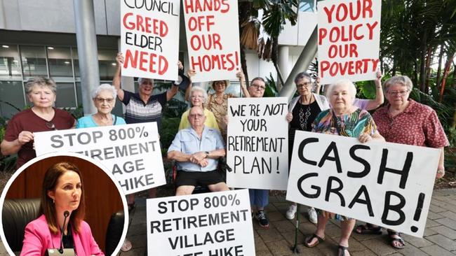 Retirement village residents claim they have felt violated following recent claims made by Cairns mayor Amy Eden on a live radio interview.
