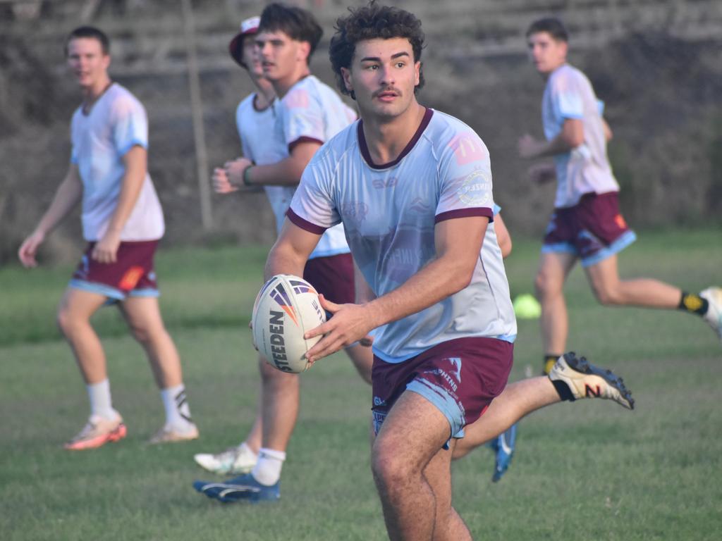 CQ Capras under-19 squad at a pre-season training session at Kettle Park, Rockhampton, on December 18, 2024.