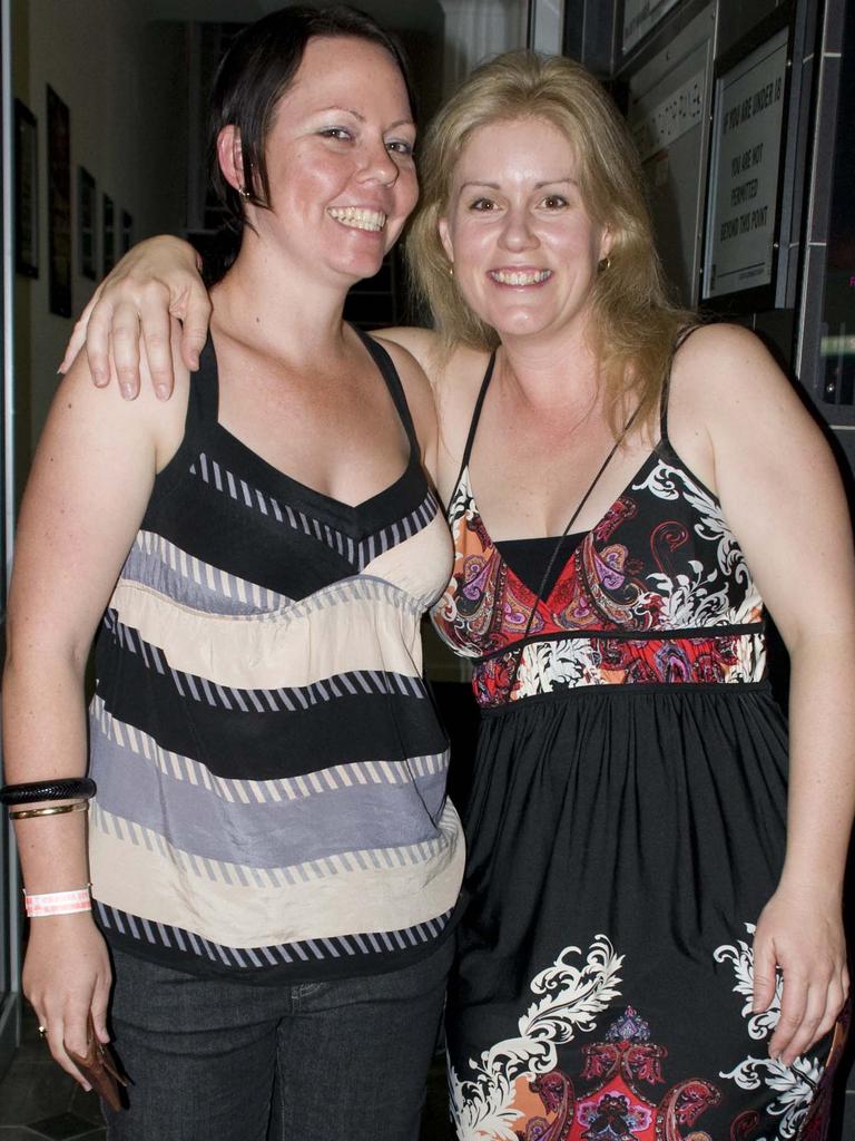 <p>Amanda Murray and Debbie Currie at Code Nightclub, Mackay. Picture: Daryl Wright</p>